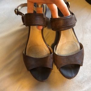 Frye platform sandals